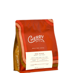 retail bag of Hang Around, a medium-dark roast coffee